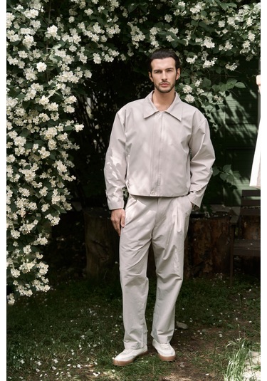 Sergio Düğmeli Gri Erkek Pantolon gri