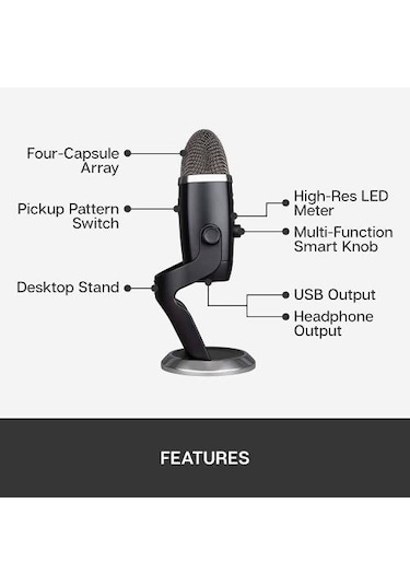Blue Yeti X Professional Condenser Usb Microphone