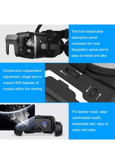Vrshınecon G04ea Sürümü Artırmak 7th Vr Gözlük 3d Sanal Gerçeklik Oyunu Kulaklıklı Dijital Gözlük