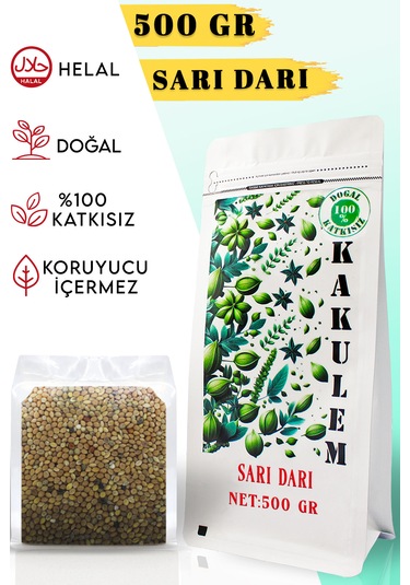 Kakulem Sertifikalı Tozsuz A Kalite Sarı Darı 500 Gr