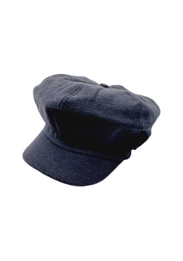 Uniquetrenders Kadın Arkadan Lastikli Kışlık Baretta Şapka Siyah