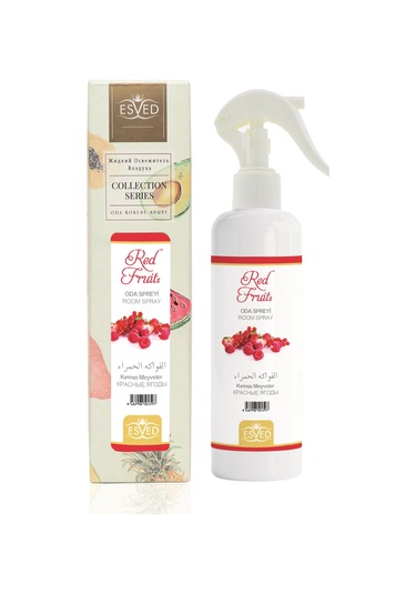 Esved Kırmızı Meyveler Kokusu Sprey 400 ML + Gül Kokusu Araba Kokusu 8 ML