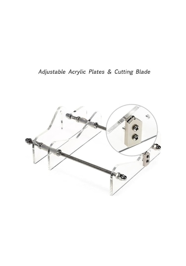 Didadodo Cam Şişe Kesici Akrilik Diy Şişe Kesme Aleti Şişeler İçin Zımpara İle Mason Kavanoz Çok Renkli