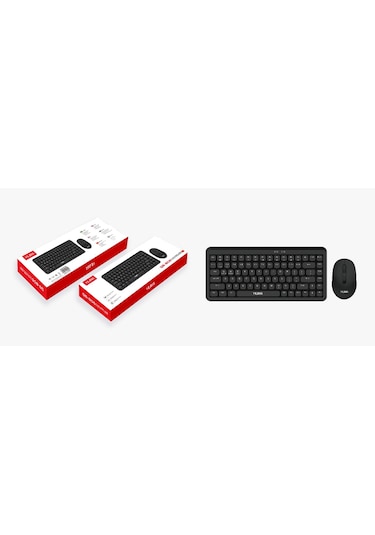Yılıma Qs-805 2.4g Kablosuz Mini Su Geçirmez Klavye Mouse Seti Lazer