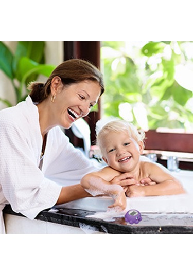 Xindoker Bebek Banyo Su Sıcaklık Ölçer, Akıllı Sessiz Alarm Ve Zamanlayıcı İle Uyku Dostu Kutuplama Oyuncak, Abs Malzeme İle Güvenli Kullanim