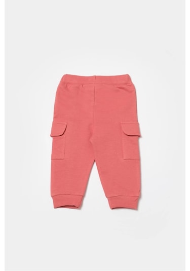 BabyCosy Bebek Cepli Pantolon, %100 Organik Pamuk, Bebek Ve Yenidoğan Serisi - Csy8018 Pembe