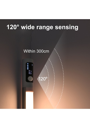 Yunboo Siyah Aluminyum Usb Şarjlı Manyetik Dolap Işığı - 3 Renk Tonu Soğuk/orta/sıcak Beyaz - 4 Seviye Parlaklık - Gündüz/gece Sensörü - Sürekli Açık Modu Diğer
