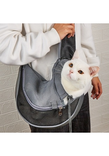 Dm Cbtx Genişletilmiş Omuz Askılı Nefes Alabilen Kedi Çantası, Küçük Boy Mor