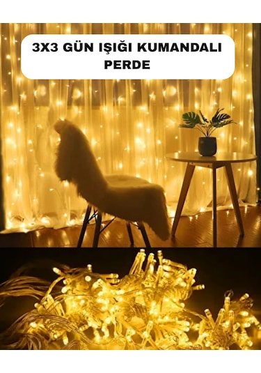 Zengemtx Romantik Ambiyans İçin Uzaktan Kumandalı Günışığı Peri Led
