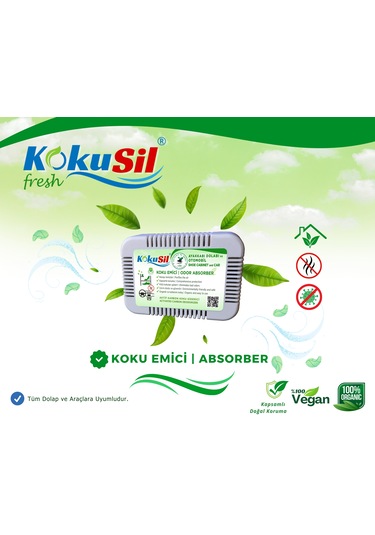 Kokusil Ayakkabı Dolabı Koku Giderici Ve Koku Emici