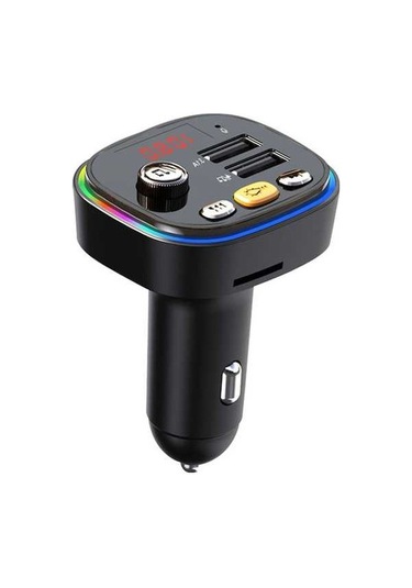 Artfulabode Vericili Ve Usb Telefon Renkli Müzik Işıklı Görüşme Geeroyoo Fm Çift Çalar Bluetooth Araç Aparatı 5.0 He