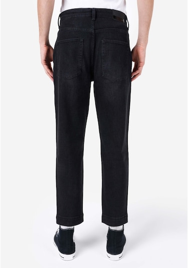 Colins 076 Glen Chino Fit Orta Bel Düz Paça Erkek Siyah Jean Pantolon Cl1068708 Q1.v1 Dn43325 Denim