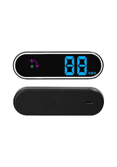 Araç Baş Üstü Ekran Gps Dijital Hız Göstergesi Renkli Led Ekran Saat Ve Pusula Fonksiyonu Aşırı Hız Alarmı İçin Araç Kamyon Suv Karavan