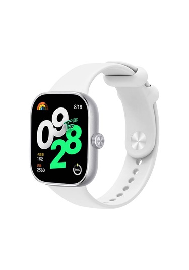 Zore Xiaomi Redmi Watch 4 Clo- Krd-109 Silikon Kordon-beyaz