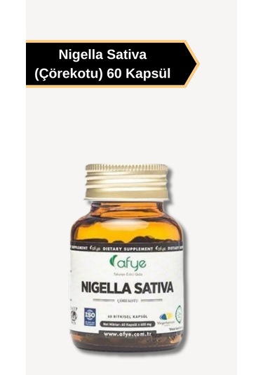 Afye Çörek Otu 600Mg 60 Kapsül Nigella Sativa Çörekotu