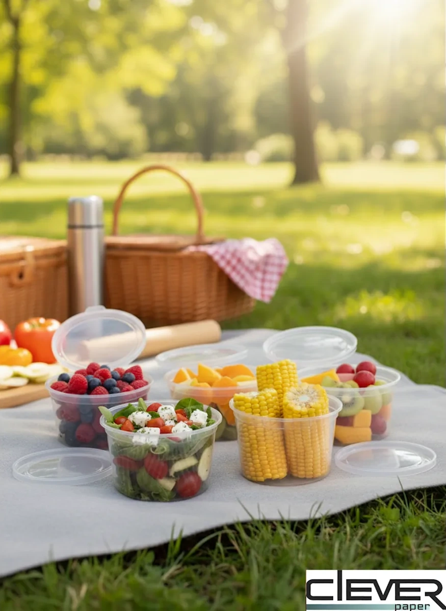 Clever Paper Tek Kullanımlık Plastik Çorba Kabı 500 Ml 277307888 20