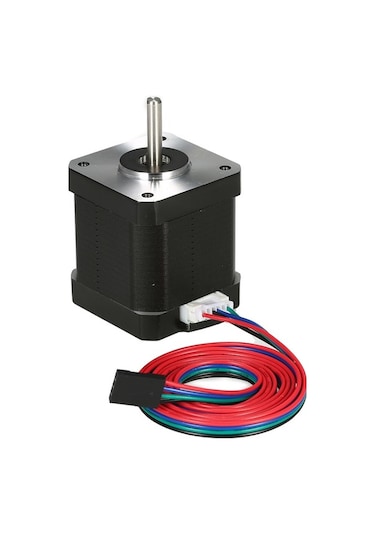 Moly Yunboo 17hs8401s Nema17 Adım Motoru, 52n.cm Tork, 1.8a Akım, 4 Pinli Dupont 1m, Alüminyum 3d Yazıcı İçin