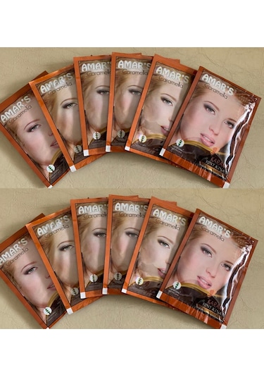 Amar's Kına İçeren Saç Boyası 12 x 10 G Karamel