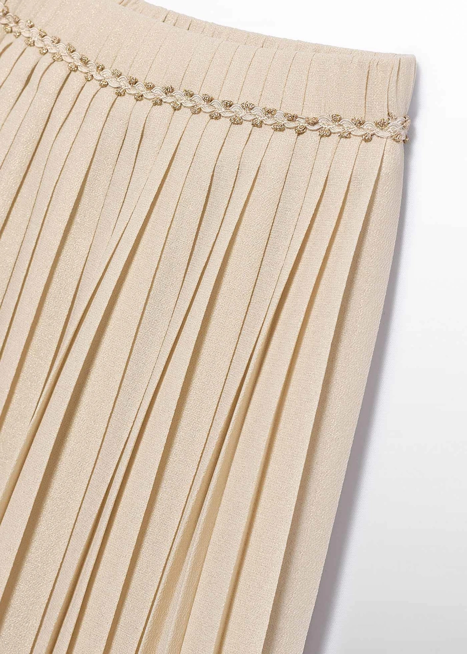 Mayoral Abel&lula Kız Çocuk Pileli Etek Bej