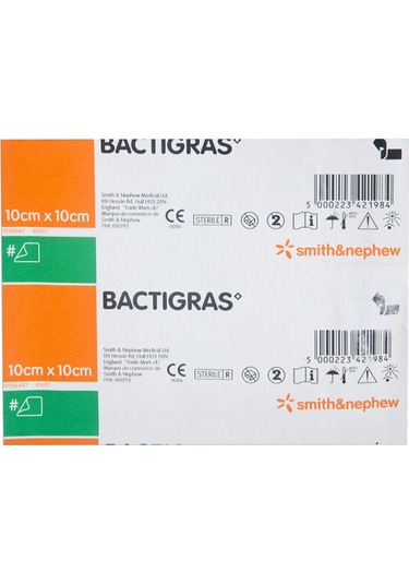 Bactigras Antiseptik Tül Yara Yanık Bakım Örtüsü 10 x 10 CM