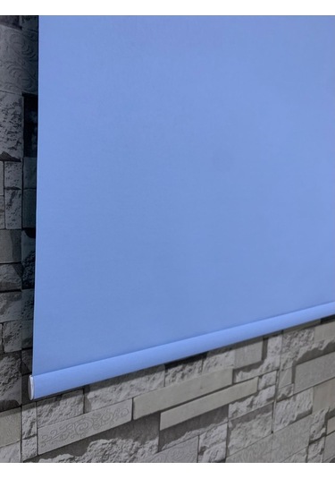 Mavi Renk Mat Stor Perde Alüminyum Kasa Tüm Ölçülerde