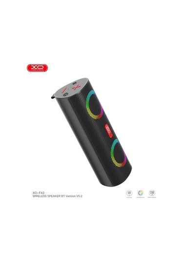 Rgb Işıklı 1200mah Şarj Edilebilir 5w Kablosuz Bluetooth Hoparlör F43