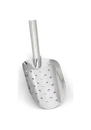 Krom Çelik Delikli Şaşula Bakkal Küreği 2 No