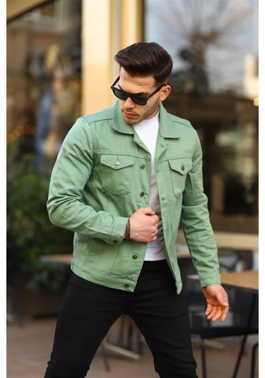 Mint Renk Kot Ceket-1372 Mint Yeşili