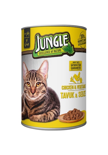 400 Gr Konserve Kedi Maması Tavuklu & Sebzeli - 2 Adet