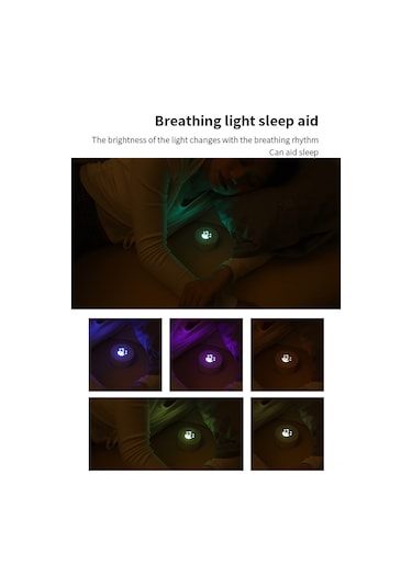 Hombey Beyaz M5 Portatif Beyaz Gürültü Uyku Cihazı - Bebekler İçin 18 Ses Kaynağı, 3 Zamanlama Seçeneği Ve Renkli Gece Lambası Yerleşik Pil Beyaz