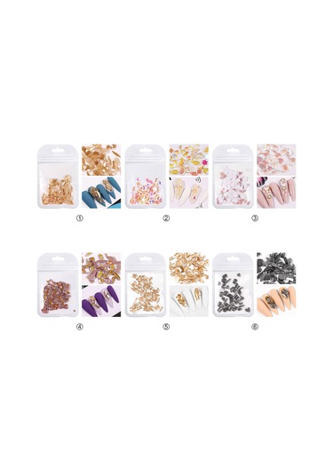 Samdoo 50 Adet Çeşitli Renkli Ab Pırlanta, Tırnak Süslemeleri, Düz Tabanlı Kristal Taşlar, 02 Numara