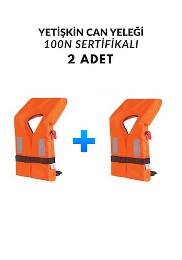 Can Yeleği Yetişkin 100n Sertifikalı 2 Adet