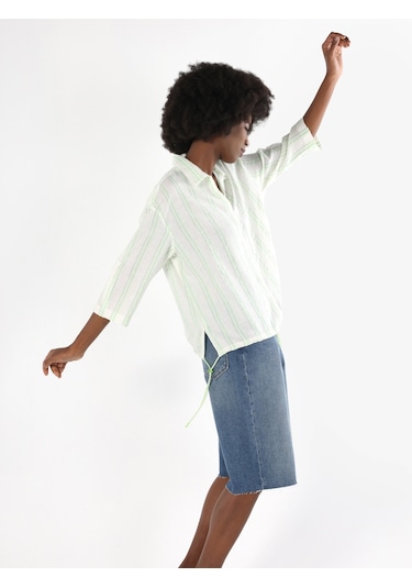 Colins Yeşil Kadın Gömlek U.kol Cl1063886 Q1.v1 Agr 001