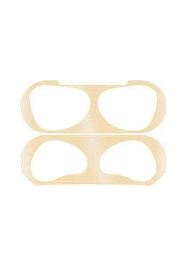 Ekılıf - Airpods 3. Nesil Uyumlu - Toz Kir Önleyici Sticker - Gold