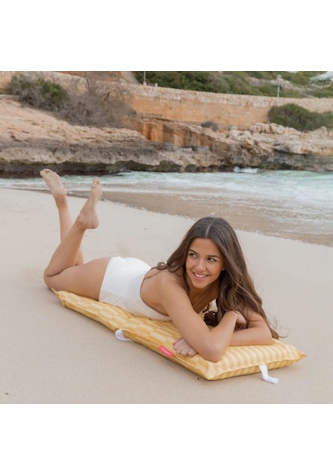Flamingueo Blake Katlanır 6 Pozisyonlu Plaj Koltuğu Sarı Sarı