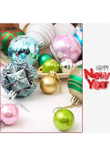 Ambition No.9 Yılbaşı Top Cazibesi, 3-6cm Set Elektroliz Top