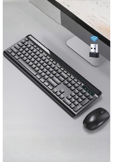 Büro Ev Ofis Bilgisayarı İçin Siyah Klasik Klavye Mouse Seti Diğer