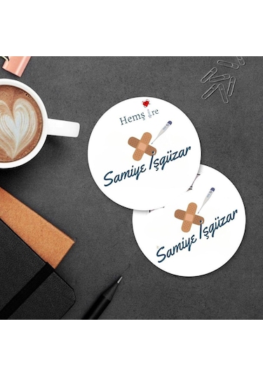 Hemşirelere Özel Mdf İkili Bardak Altlığı