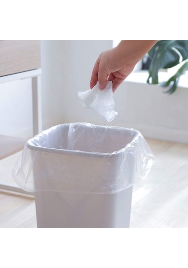 Çöp Torbası Mini Boy Beyaz Çöp Poşeti 40'lı x 5 Paket