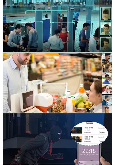 8 Li Sesli Güvenlik Kamerası 5 Mp Gece Renkli Full Hd Kamera Seti