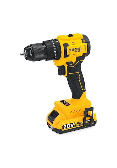 Sgs SGS5532 - 20 Volt 2 Amper 60 NM Tork Akülü Darbeli Matkap Vidalama Seti Çift Akülü