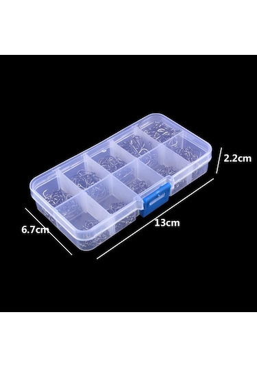 Moveevo 500 Adet Siyah/gold Metal Balık İğnesi Seti - 3-12 Numara 3-7:60 Adet, 8-12:40 Adet - Kaliteli Plastik Kutuda