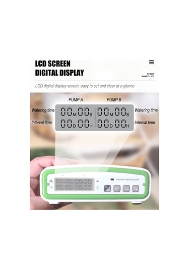 20 Saksı Bitkisi İçin Otomatik Çift Pompalı Sulama