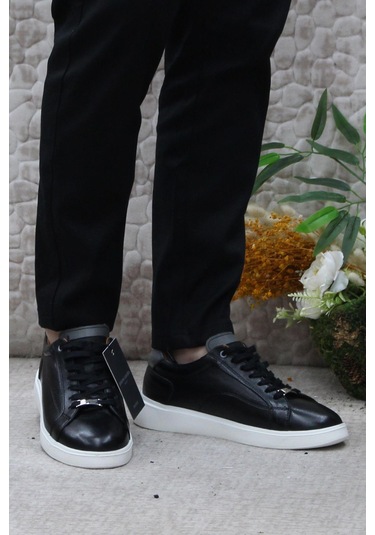 Pierre Cardin 63574 Siyah Ürün İç Ve Dış Hakiki Deri Erkek Ayakkabı Siyah