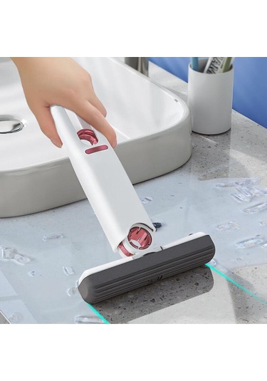 Büro Ev Ofis Yazlık Hijyeni İçin Kendi Sıkmalı Mini Paspas Cam Fayans Temizlik Mopu