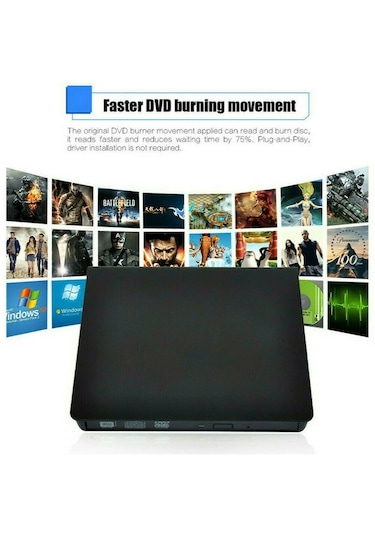 Monozone Usb 3.0 Harici Dvdrw Slim External Cd Dvd Yazıcı Okuyucu
