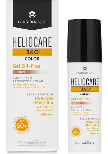 Heliocare 360 Gel Oil Free Renkli Bronze Yağsız Jel Güneş Koruyucu Sprey SPF50+ 50 ML