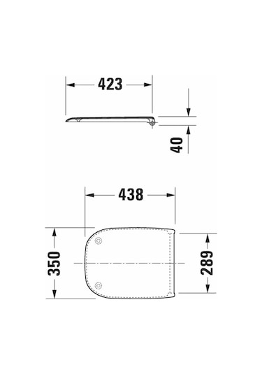 Duravit D-code Klozet Kapağı Yavaş Kapanır 0067390000 Beyaz