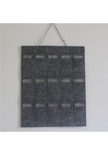 Gri 1 Adet Keçe Gözlük Güneş Gözlüğü Depolama Rafı Ekran Askılı Çanta Duvar Çantası Depolama Kutusu Düzenleyici Wbl Gri Gri