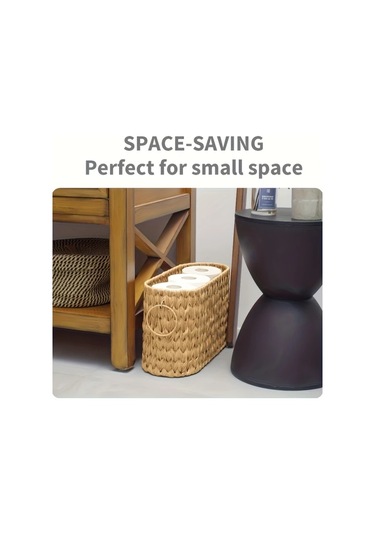 Honeybeeshop Ldq Tuvalet Kağıdı Tutucu Sepeti Kahve Rengi Montaj Gerektirmez Banyo Depolama Rafı Kahve Rengi